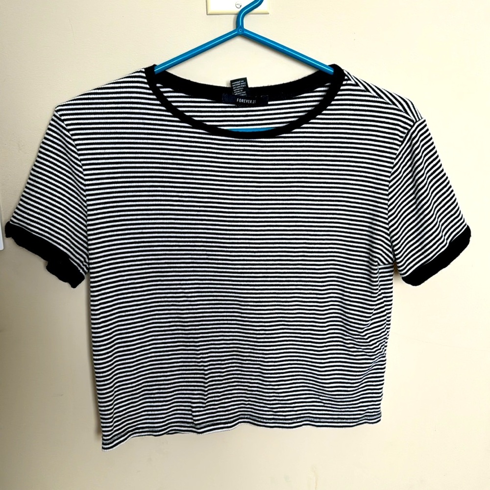 Striped forever 21 t-shirt